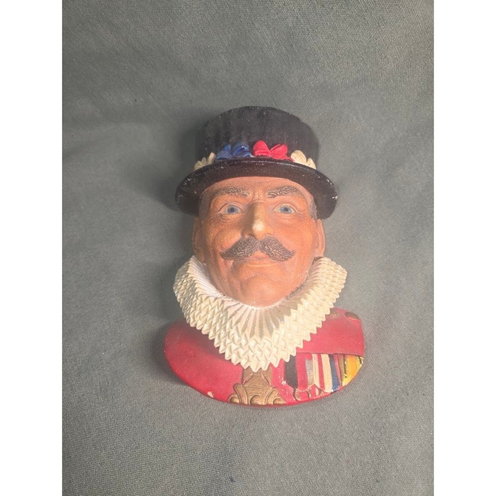 Vintage 1982 Legend Products The Beefeater Chalkware Wall Plaque Made in England